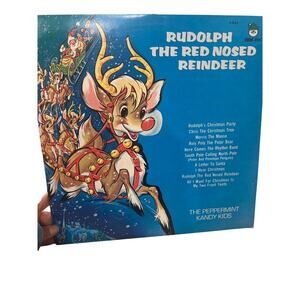 Vintage Rudolph The Red Nose Reindeer The Peppermint Kandy Kids P.Pan Vinyl